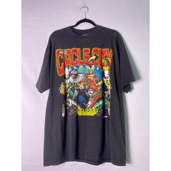 Vintage Coca-Cola Circle City XVII RCA DOME 2000 Classic Black Shirt Adult XL - Picture 1 of 2